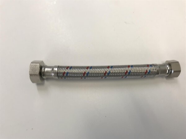 Panzerschlauch, Flexschlauch DN13, 1/2" Ü x 3/4" Ü 20cm
