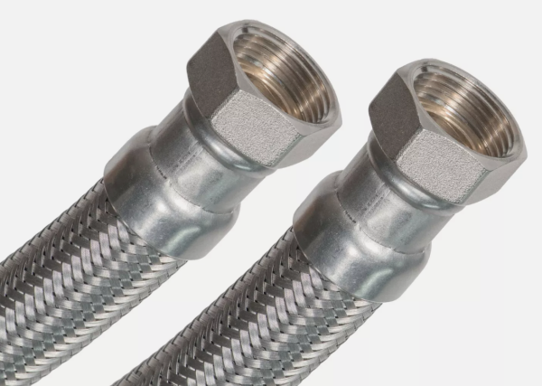 Panzerschlauch, Flexschlauch DN13, 1/2" Ü x 3/4" Ü 60 cm