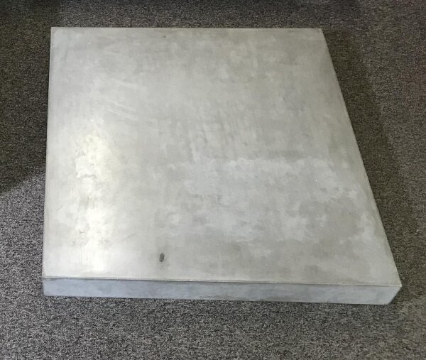 Tischplatte Dessau 80 x 80 x10, Marmorino-Linie