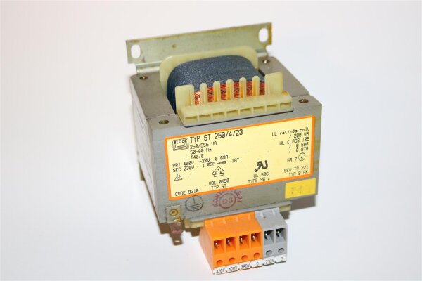 ST 1000/4/23 - Steuertransformator 400VAC 230VAC, Block