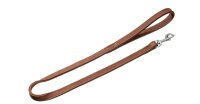 KARLIE Hundeleine Buffalo aus Leder, 18 mm x 100 cm, braun