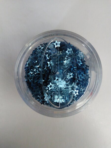 Pailletten Sterne Farbe Eisblau 4 mm