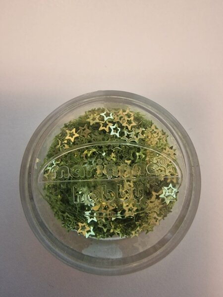 Pailletten Sterne Farbe Hellgrün 4 mm 3 g/Ds