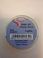 Pailletten Sterne Farbe Hellgrün 4 mm 3 g/Ds