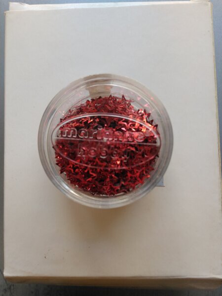 Pailletten Sterne Farbe Rot 5 mm