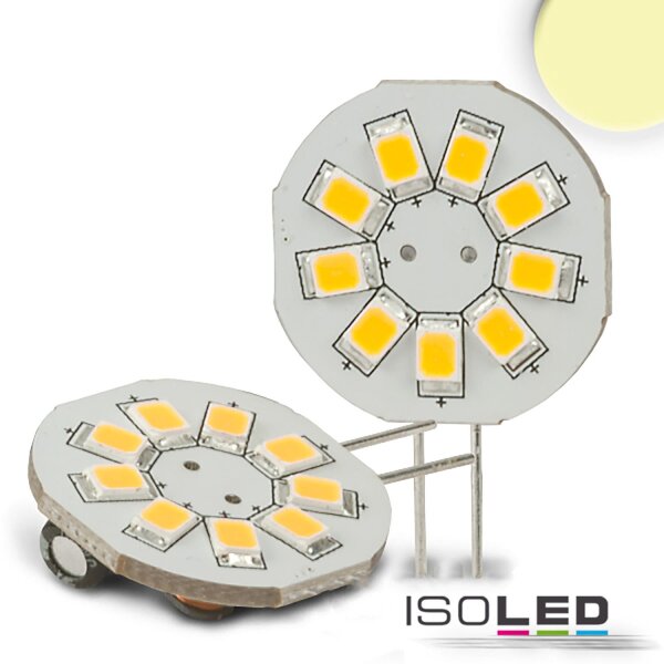 ISOLED G4 LED 9SMD, 1,5W, warmweiß, Pin seitlich