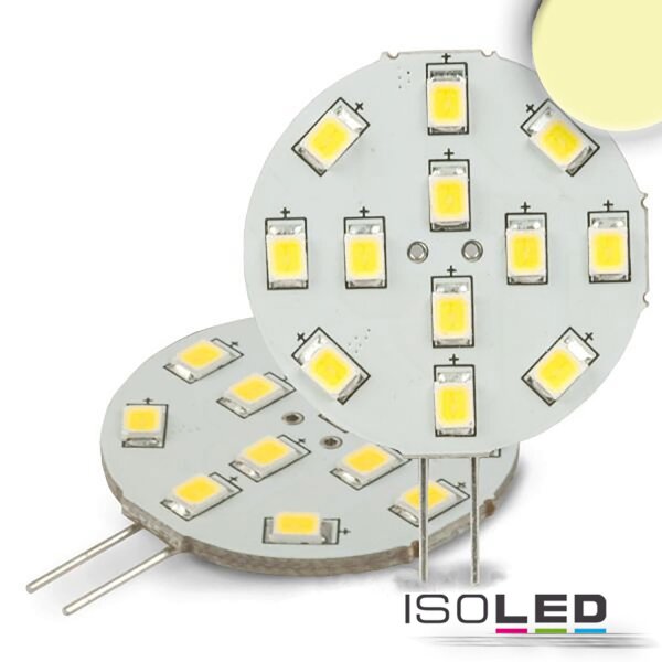ISOLED G4 LED 12SMD, 2W, warmweiß, Pin seitlich