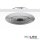 ISOLED LED Einbaustrahler, 3W, 45°, rund, Alu-geb., warmweiß