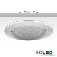 ISOLED LED Einbaustrahler, silber, 15W, 72°, rund, warmweiß, dimmbar