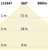 ISOLED E27 LED Birne, 8W, klar, warmweiß, dimmbar