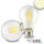 ISOLED E27 LED Birne, 8W, klar, warmweiß, dimmbar