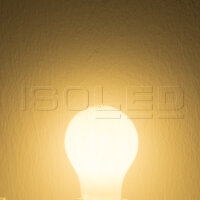 ISOLED E27 LED Birne, 8W, milky, warmweiß, dimmbar