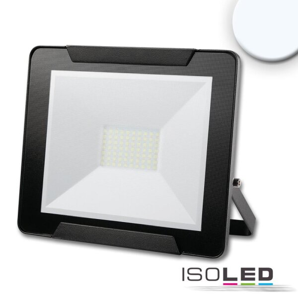 ISOLED Fluter 50W, kaltweiß, schwarz, IP65