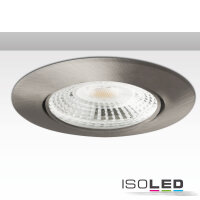 ISOLED Einbaurahmen Ion, rund, GU5.3, nickel satin