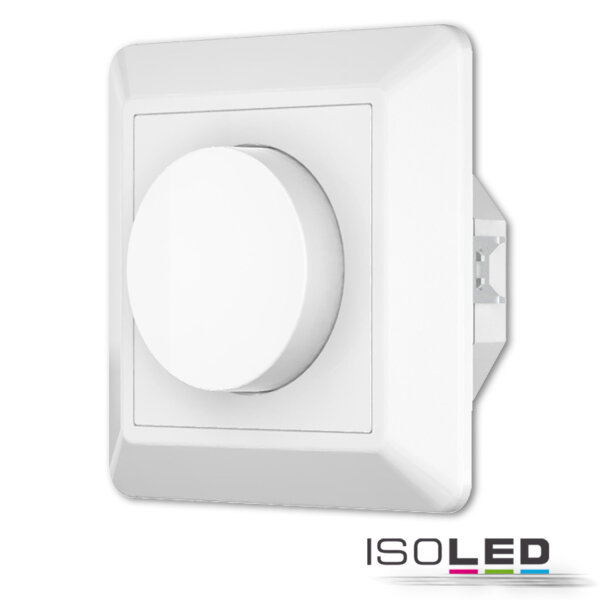 ISOLED DALI 1 Gruppe Einbau-Dreh Master-Dimmer, weiß, 100-240V AC / DALI-Bus Spannung